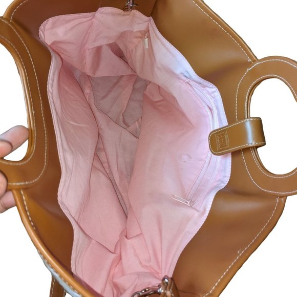 LIZ CLAIBORNE BORA BORA CANVAS TOTE - Picture 7 of 9